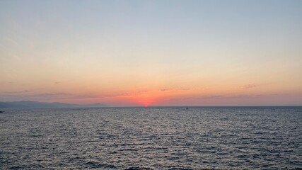 Fototapeta premium sunset over the sea