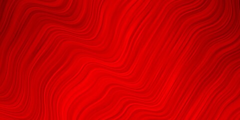 Light Red vector pattern with curves. Colorful illustration, which consists of curves. Best design for your posters, banners.