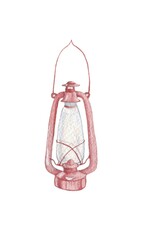 Oil lamp illustration  - 365915102