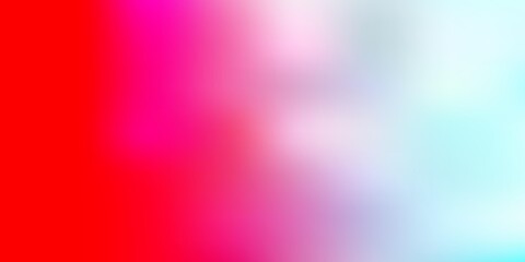 Light blue, red vector blur background.