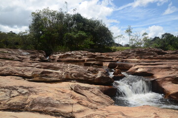 River to the Waterfall in Milho Verde in the state of Minas Gerais called Cachoeira do Moinho...