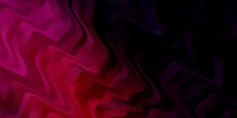 Vector background with bent lines. Colorful abstract illustration with gradient curves. Pattern for websites, landing pages.