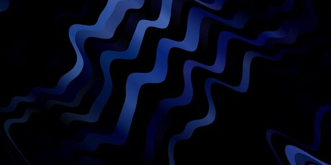 Vector background with bent lines. Colorful abstract illustration with gradient curves. Pattern for websites, landing pages.