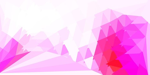 Obraz premium Light red, yellow vector geometric polygonal wallpaper.