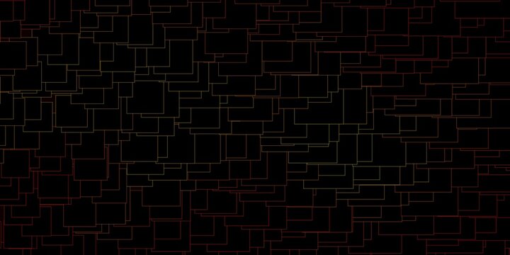 Dark Orange vector pattern in square style. Modern design with rectangles in abstract style. Design for your business promotion.