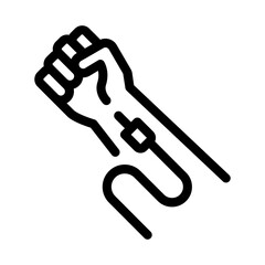 intravenous injection icon vector. intravenous injection sign. isolated contour symbol illustration