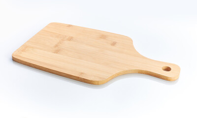 kitchen table in wood on white background