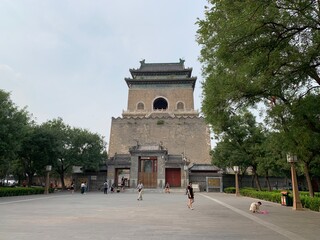 Fototapeta na wymiar Tour de la cloche à Pékin, Chine