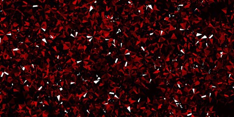 Light Red vector texture with bright snowflakes.