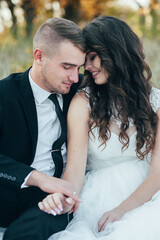 Happy couple.Wedding photo.Couple in love