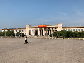 Palais du peuple sur la place Tian'anmen à Pékin, Chine