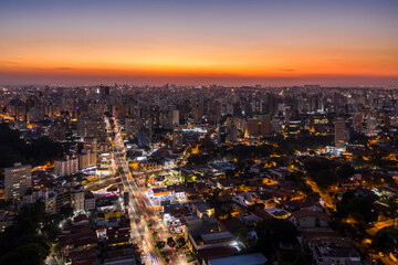 sunset in Campinas, Sao Paulo, Brazil