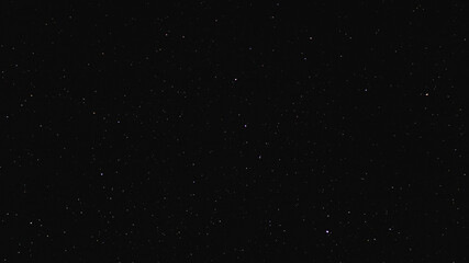 Night sky with lot of shiny stars. Real photo black starry sky, astrophotography.