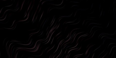 Obraz premium Dark Brown vector background with curves. Colorful geometric sample with gradient curves. Pattern for websites, landing pages.