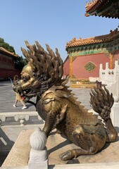 Statue de dragon, Cité interdite à Pékin, Chine