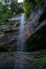 Waterfall in the Jungle near Kampot in Cambodia