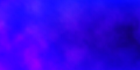 Light Blue, Red vector pattern with clouds. Illustration in abstract style with gradient clouds. Colorful pattern for appdesign.