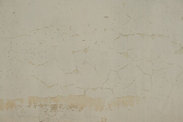 The old cracked paint on a wall surface