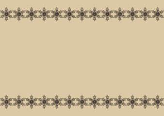 雪の結晶の飾り枠（レトロ）