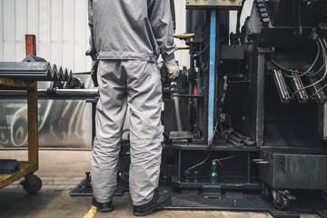 worker working in factory