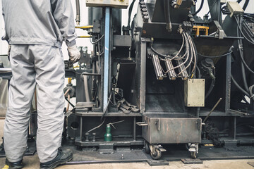 worker working in factory