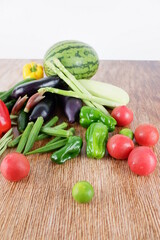 スイカと夏野菜