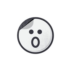 emoticon with surprised face