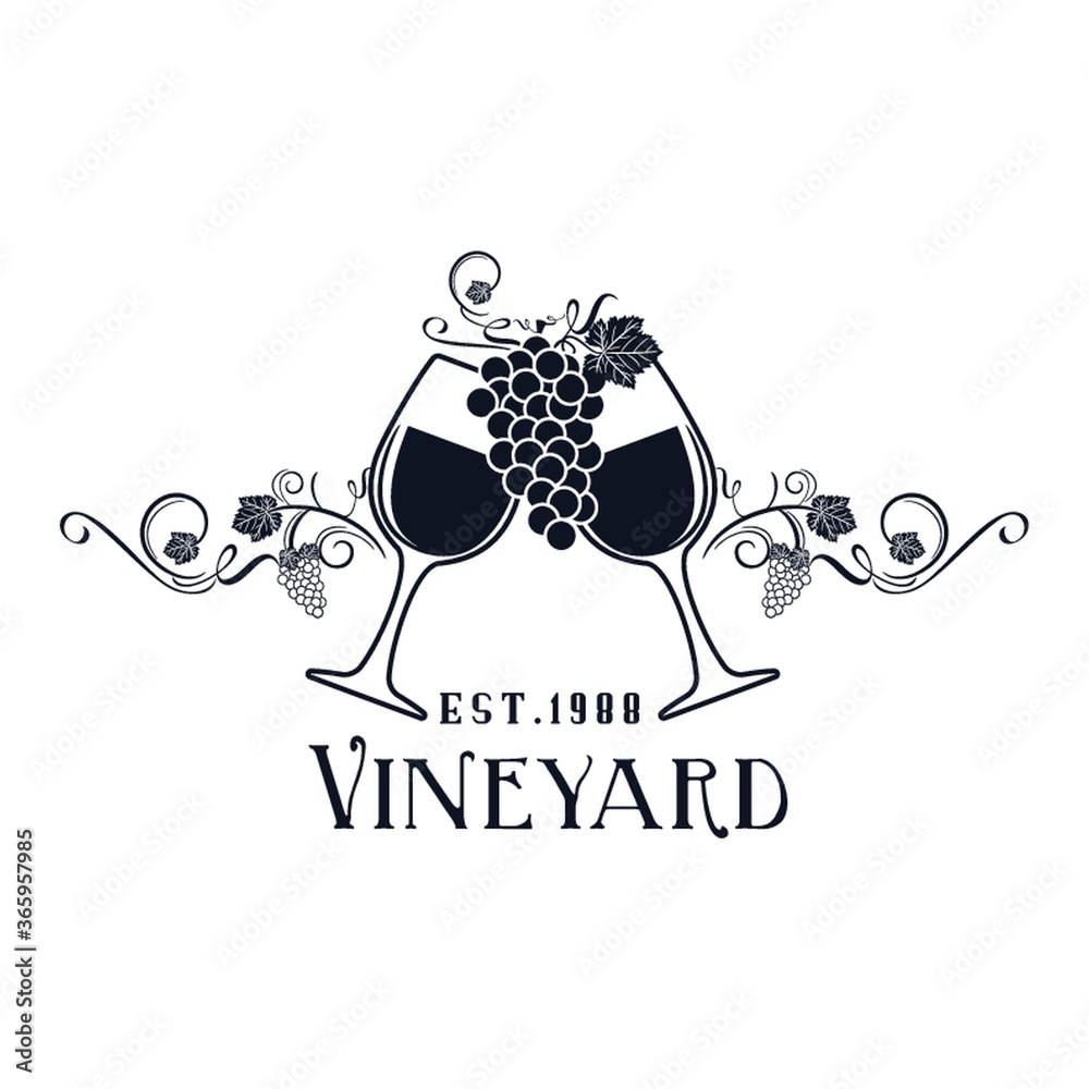 Sticker vineyard label