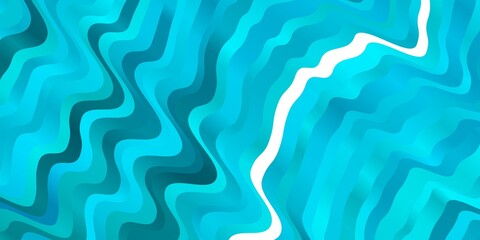 Light BLUE vector template with curves. Abstract illustration with bandy gradient lines. Pattern for websites, landing pages.