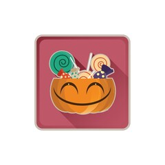 candies in trick or treat basket