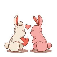 rabbit in love