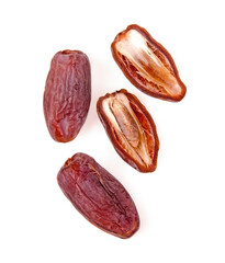 dried date isolated on white background