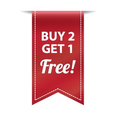 Fototapeta premium buy two get one free label