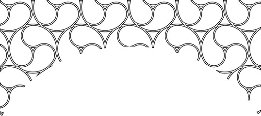 Obraz premium Monochrome Japanese style Tomoe pattern background material