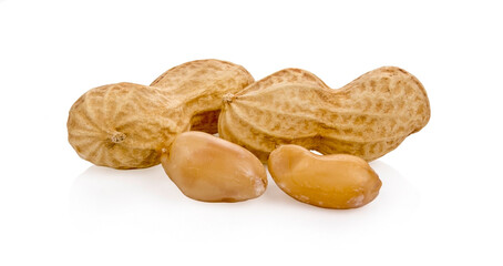 peanuts isolated on white background