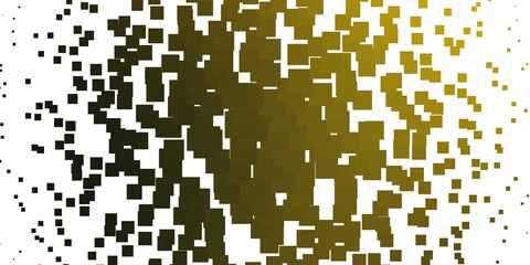 Light Green, Yellow vector texture in rectangular style. Colorful illustration with gradient rectangles and squares. Best design for your ad, poster, banner.