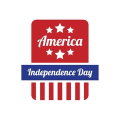 america independence day label