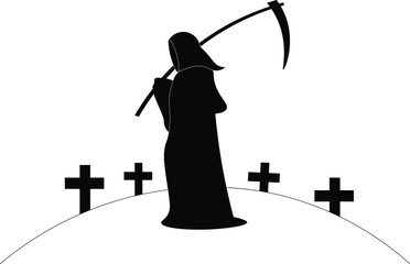 silhouette of a woman with a sword