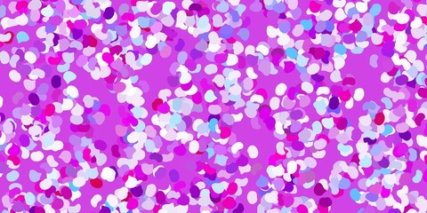 Light blue, red vector pattern with abstract shapes.