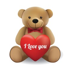 teddy bear with heart