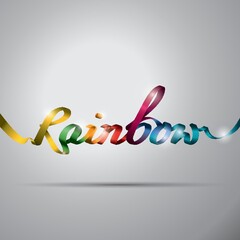 rainbow text