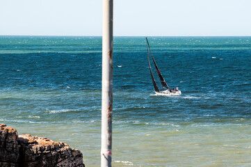 sailing in the ocean