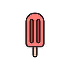 Ice lolly  ice cream icon design. vector illustration