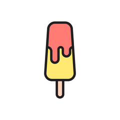 Ice lolly  ice cream icon design. vector illustration