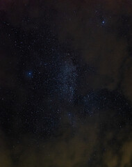 Cloudy milky way at mount magazine