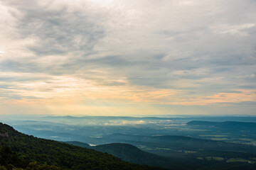 Sunset from the top of the mountain