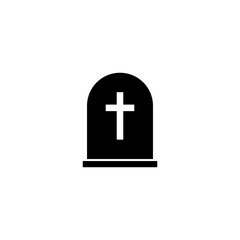 Fototapeta premium Tombstone icon. Grave sign. Vector on isolated white background. EPS 10.