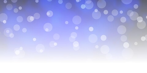 Dark BLUE vector background with circles. Abstract illustration with colorful spots in nature style. Pattern for business ads.