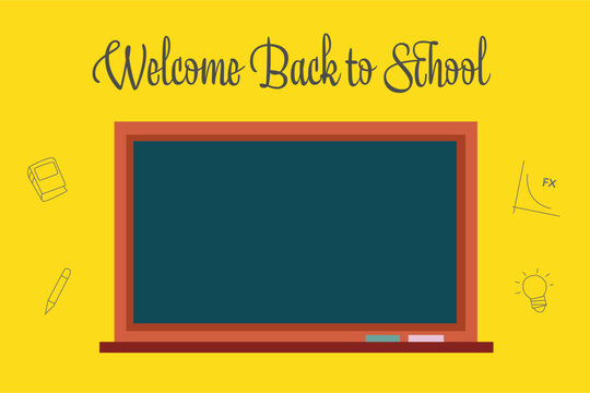 "Welcome Back to School" Vector Illustration. Colorful Art.