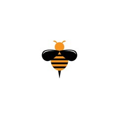 Bee logo template vector icon design